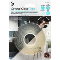 Dobbeltsidig tape Crystal Clear, transparent, 30 mm x 3 m