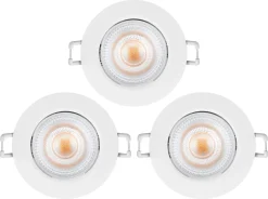 Downlight LED dimbar, 1-pakning og 3-pakning