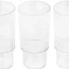 Drikkeglass i plast 35 cl, stabelbare, 3-pakning
