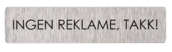 Dørskilt, Ingen reklame, takk!