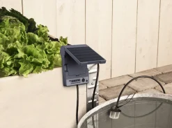 Dryppvanning med solpanel til drivhus og pallekarm, 10 planter