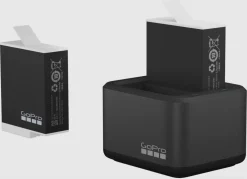 Dual Battery Charger + 2 batterier til GoPro Hero 9/10/11/12