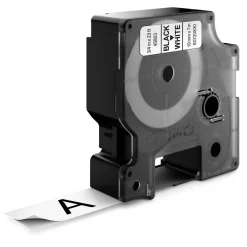 Dymo D1 merkebånd svart på hvitt 19 mm x 7 m