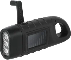 Dynamolykt LED med solcelle, svart, 15 lumen