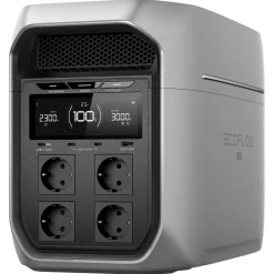 EcoFlow Delta 3 Max bærbar strømstasjon, 2400 W