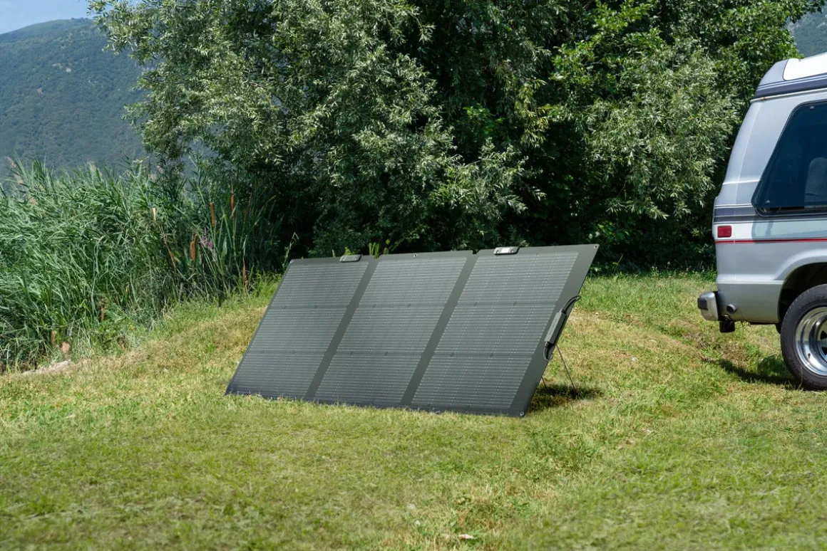 EcoFlow NextGen solcellepanel 160 W, bærbart og sammenleggbart