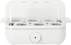 Eggkoker, 6 egg, hvit