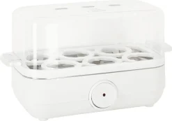 Eggkoker, 6 egg, hvit