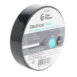Elektrikerteip svart, 19 mm x 20 m