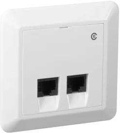 Elko RS sammenslått nettverksuttak Cat 6