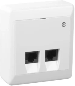 Elko RS utenpåliggende nettverksuttak Cat 6