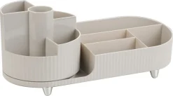 Empire L roterende stor sminkeoppbevaring, beige