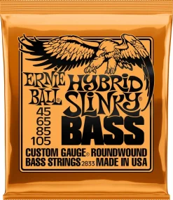Ernie Ball Hybrid Slinky Bass 45-105 strengesett til elektrisk bass