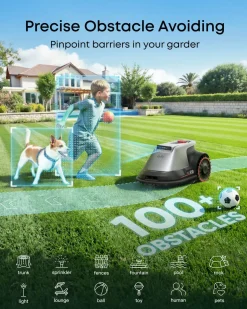 Eufy E18 robotgressklipper uten kantledning, 1200 m2