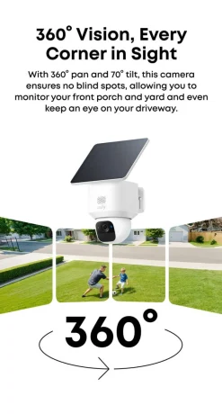 Eufy SoloCam E30 overvåkningskamera 2K solcelle