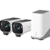 EufyCam S3 Pro overvåkningskamera 4K+ HomeBase S380, 2-pakning