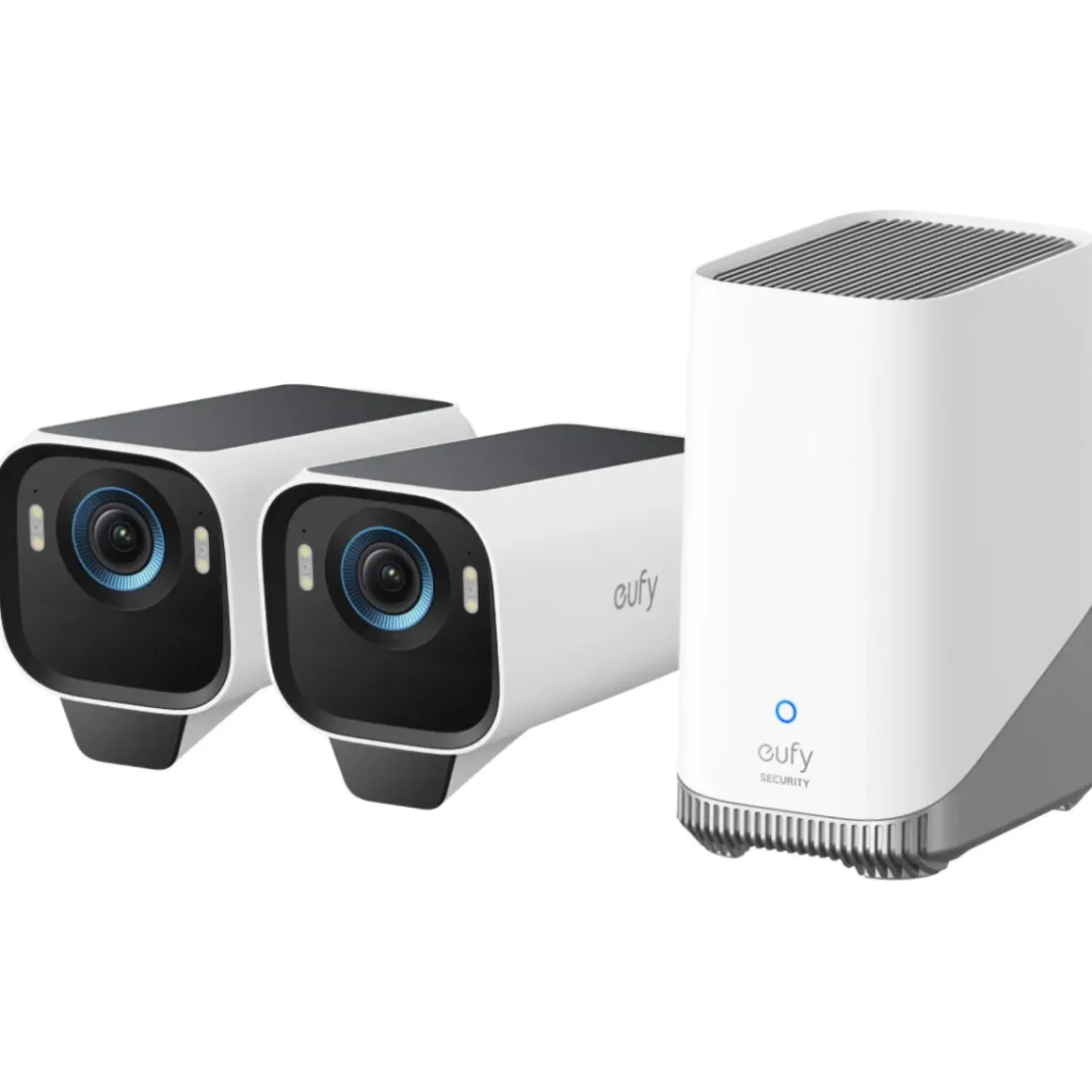 EufyCam S3 Pro overvåkningskamera 4K+ HomeBase S380, 2-pakning