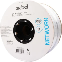Exibel CAT6 nettverkskabel, 100 meter