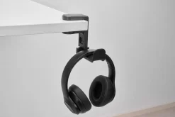 Exibel hodetelefonstativ skrivebord, roterbart