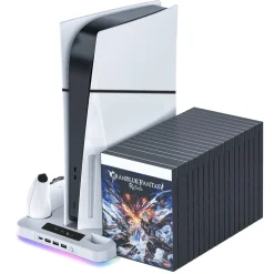 Exibel 4-i-1-stativ med kjøling for PS5/PS5 Slim