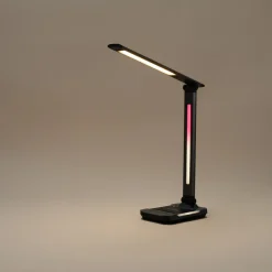 Exibel RGB skrivebordslampe med trådløs lader, dimbar