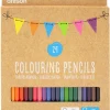 Fargeblyanter i tre for barn 24-pack