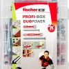 Fischer Profi-Box DuoPower universalplugg med skrue, 150-pakning
