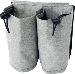 Flaskeholder for koffert eller kabinkoffert, grå