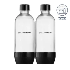 Flaske SodaStream oppvaskmaskinsikker 1,0 liter, 2-pakning
