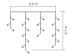Forlengelse til istappslynge, kaldhvit LED, Northlight