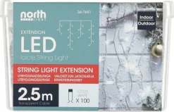 Forlengelse til istappslynge, kaldhvit LED, Northlight