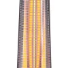 Frittstående terrassevarmer med tidsur, 900 W