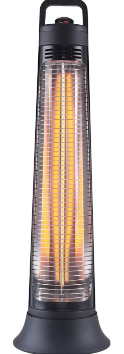Frittstående terrassevarmer med tidsur, 900 W