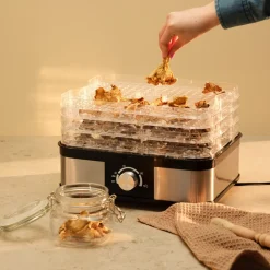 Frukt- og sopptørker, dehydrator med justerbar temperatur
