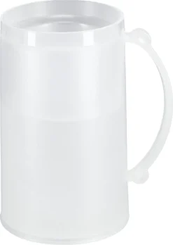 Frysbart ølglass i plast, 420 ml