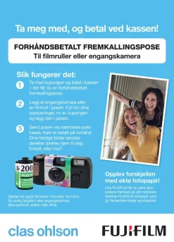 Fujifilm forhåndsbetalt fotopose 36 bilder