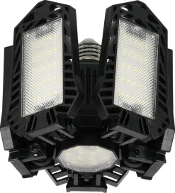 Garasje- og bodlampe med 5 justerbare blad, 22 W