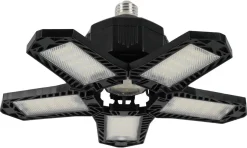 Garasje- og bodlampe med 5 justerbare blad, 22 W