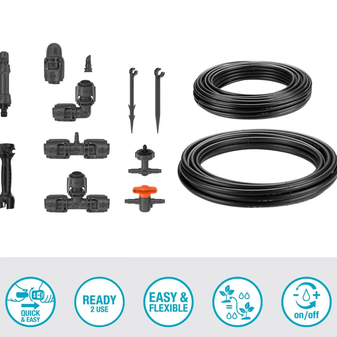 Gardena Micro-Drip vanningssystem for pallekarmer, 35 planter