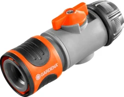 Gardena slangekobling med ventil, 13 mm (1/2")