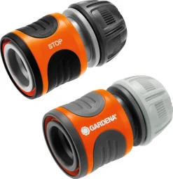 Gardena slangekoblinger 13 mm og 15 mm, 2-pakning