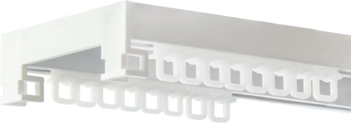 Gardinskinne dobbel, Hasta hotellskinne, 2 meter