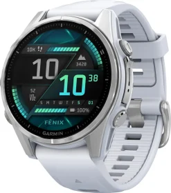 Garmin fēnix 8 treningsklokke med GPS hvit, 43 mm