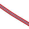 Gavebånd norgebånd rødt, hvitt og blått, tekstil