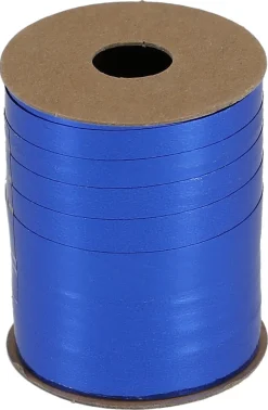 Gavebånd på rull, plast, blått, 20 meter