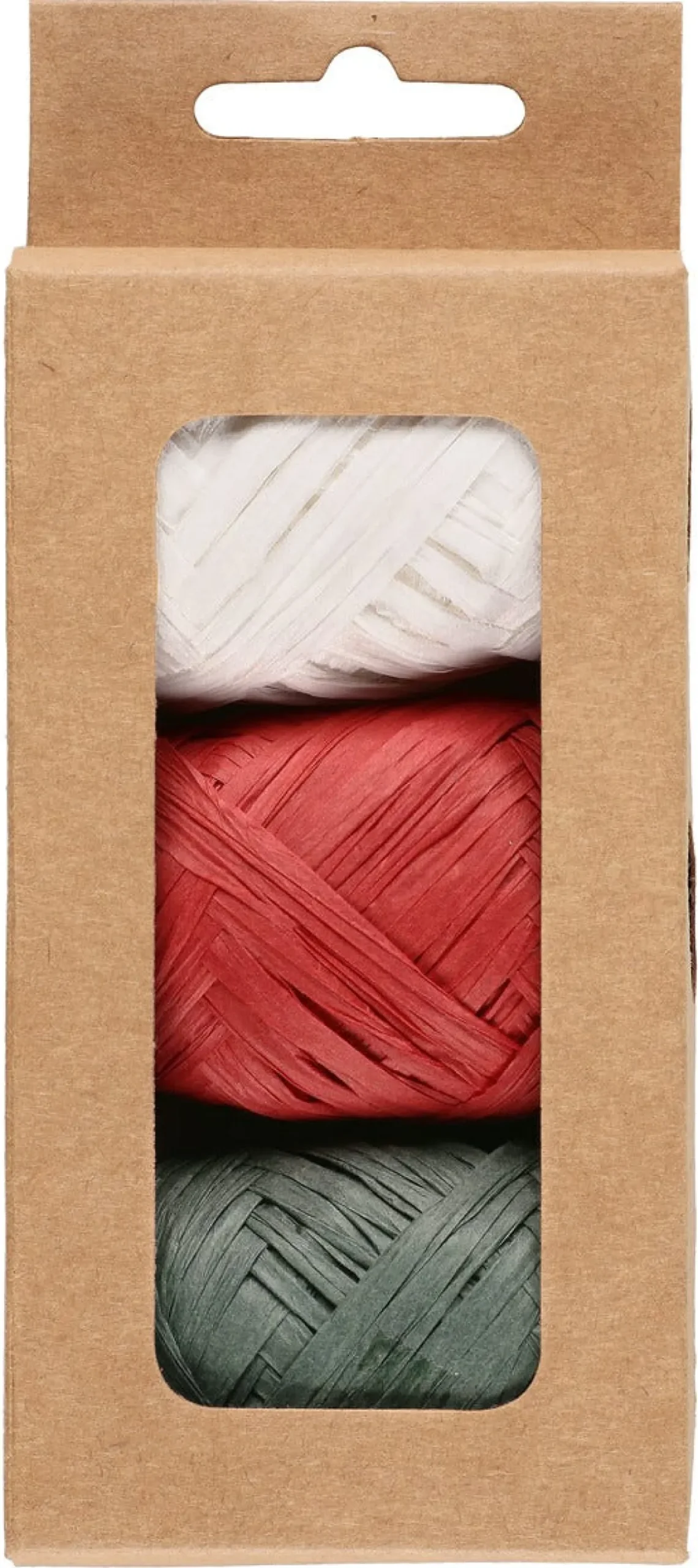 Gavebånd raffia 5 meter, 3-pakning
