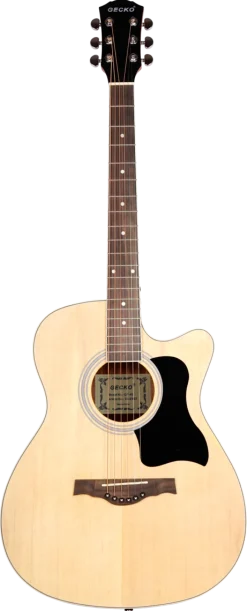 Gecko akustisk gitar med stålstrenger