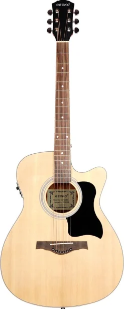 Gecko akustisk gitar med pickup og stålstrenger