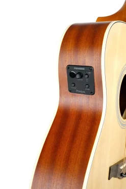 Gecko akustisk gitar med pickup og stålstrenger