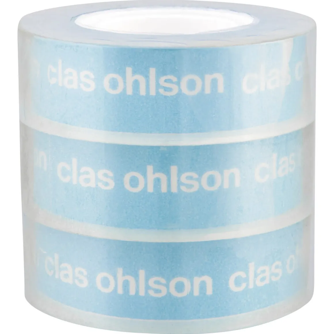 Glassklar kontorteip, 3-pakning